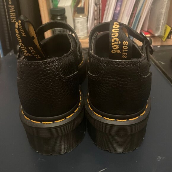 Doc Martens (Dr. Martens) Mary Jane Flower Buckle Black Size 9 (41) - Picture 3 of 7